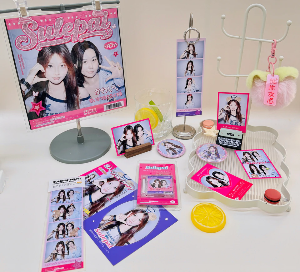 韩系女团专辑小卡与照片周边展示